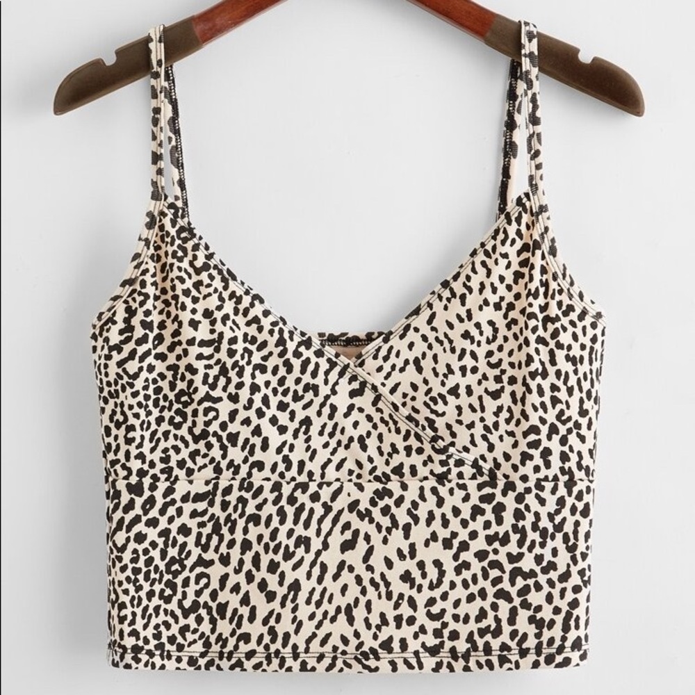 Leopard Print Cropped Tank
